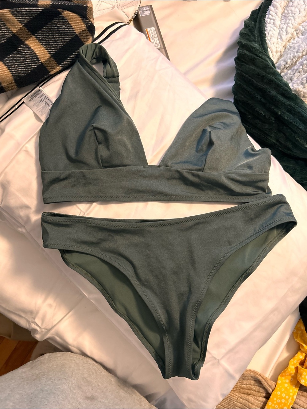 H&M Olive Green Bikini Set